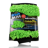 Q2429 2in1 Microfibre Noodle Wash Mitt Green